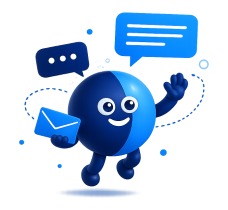 Catchy Clouds character ready to talk about your search visibility
